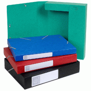 Exacompta Lot de 10 Boîte à élastique CARTOBOX NATURE FUTURE, carte lustrée, dos de 40, coloris assortis - multicolore en carton 14000H_0