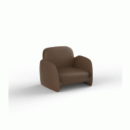 Fauteuil lounge in & out PEZZETTINA - marron