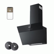 Hotte aspirante tête libre CIARRA A+++ 650 m³/h hotte aspirante 60 cm recirculation WIFI APP Touch Control Matt VMCF6736H - inox CBCF6736H Hotte aspirante tête libre CIARRA A+++ 650 m³/h hotte aspirante 60 cm recirculation WIFI APP Touch Control Matt VMCF6736H - inox CBCF6736H