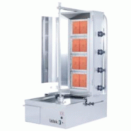 Machine à kebab 4 feux Gaz avec volet PREMIUM / LATEK - gris inox 3701770822447 Machine à kebab 4 feux Gaz avec volet PREMIUM / LATEK - gris inox 3701770822447