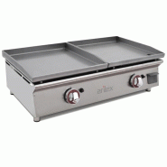 Plancha à gaz série DUO (40 laminé + 40 laminé) 4040PGLLN par Arilex - G4040PGLLN