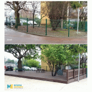 Planches antidérapantes en plastique recyclé