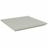 Plateau pour bac bois - L60,2xP60,2xH3,6cm - blanc mat