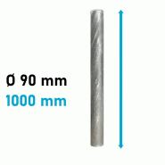 Potelet galva carrefour - 90 mm