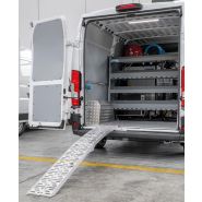 Rampe de chargement pliable pour forgon en aluminium - store van - capacité maximale de 340 kg