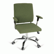 Siège de bureau / chaise pivotante CHARLES I Tissu vert hjh OFFICE - vert polyester 719904