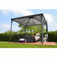 Tonnelle en aluminium et polycarbonate - 13 m² - Idéal pour abris de jardin Tonnelle en aluminium et polycarbonate - 13 m² - Idéal pour abris de jardin
