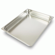 VERTES Récipient GN 2/1 Gastro Norm (profondeur 100 mm sans couvercle, résistant à des températures comprises entre -40 °C et +300 °C) - inox FD
