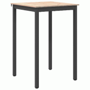 VidaXL Table de bar Naturel 110 x 55 x 105 cm Bois de pin massif Modèle Titan Panorama Plus - 892799