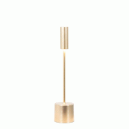Zafferano - Lampe de table LED rechargeable Carolina avec variateur - Usage intérieur/extérieur - Laiton brossé - multicolore 8054040728204