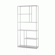AQA Design Bibliothèque ANGIE en métal blanc L.90 P.30 H.188 MP03143 - blanc métal MP03143 AQA Design Bibliothèque ANGIE en métal blanc L.90 P.30 H.188 MP03143 - blanc métal MP03143