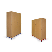Armoire de rangement scolaire en mélaminé - Hêtre - 3 tailles au choix - Garantie 10 ans Armoire de rangement scolaire en mélaminé - Hêtre - 3 tailles au choix - Garantie 10 ans
