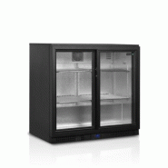 Arrière - bar 2 portes vitrées coulissantes et 4 clayettes chromées - 182 L | Tefcold - BA26S