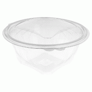 Bol salade avec couvercle RPET 1500ml Ø18,2x12,1cm par 300