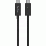 Câble Belkin Thunderbolt 4 USB-C/USB-C 40 Gbit/s 100W 2m Noir - noir INZ002bt2MBK