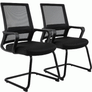 CLP Chaise cantilever Hanka Plastique HBT: 96x58x60 cm Noir - noir 328518