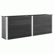 Helloshop26 - Jardinière lit surélevé plantes fleurs jardin 250 x 100 x 91 cm WPC gris 02_0001025 - 3000073721533 Helloshop26 - Jardinière lit surélevé plantes fleurs jardin 250 x 100 x 91 cm WPC gris 02_0001025 - 3000073721533