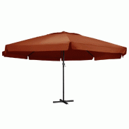 Helloshop26 - Parasol d'extérieur avec mât en aluminium 600 cm terre cuite  02_0008241 - aluminium 3000440682726