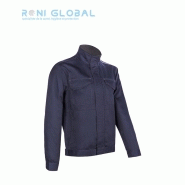 Veste de travail en coton et polyester sans métal - 4 poches - IRAZU COVERGUARD - Marine et Gris_0