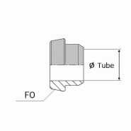 Manchette x emmanchement à souder - Côte métrique - 1"11/16' , 42.86 , 28