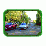 Miroir mutli-usages - cadre vert