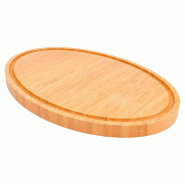 Plateau ovale bambou naturel 30,6x20,4x2cm