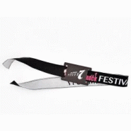 Satin'pass RFID - Référence : BRTISSERFID - Bracelet textile tissé personnalisable pour festivals et événements