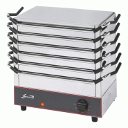 SOFRACA Chauffe-plats électrique PRO 6 plaques électriques, 650 W, 220 V - MONO - 3701188039826