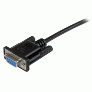 StarTech Cble null modem série DB9 RS232 de 1m - Cordon