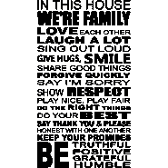 Sticker In house we' re family