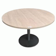 Table ronde 1200x1200H770 Stratifié Bois Inconnue TBLRO120x120StraBoisBeig