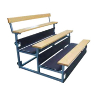 Tribune mobile 3 rangs à usage intérieur pour salles de sport ou de spectacle