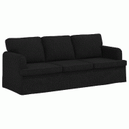 VidaXL Canapé Noir 201 x 80 x 85 cm tissu Modèle Atlas Office Pro Prestige - 42024499