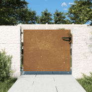Vidaxl portail de jardin 85x100 cm acier corten 153257