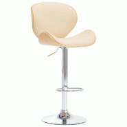 VidaXL Tabouret De Bar Crème Similicuir - beige 287411