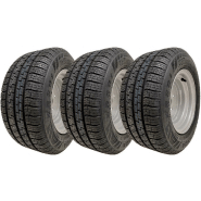 195/55R10C Wanda WR301 Roues de remorque 4 x 100 PCD Haute Vitesse 750kgs (Lot de 3) 195/55R10C Wanda WR301 Roues de remorque 4 x 100 PCD Haute Vitesse 750kgs (Lot de 3)