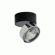 Applique/Plafonnier Led Série Hole 7W 3000K Cri90 Noir/Chrome - Éclairage Intérieur À Haute Efficacité - Rossini Illuminazione - argenté HOL040CR