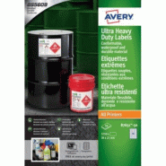 AVERY 3250 étiquettes extrêmes polyéthylène Laser, Jet d'encre, copieur 38 x 21 mm (50 feuilles / cdt) - 5014702033681
