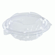 Bol salade transparent avec couvercle - 370ml - Ø11.5x6cm - par 50