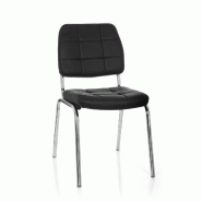 Chaise de réunion/ chaise visiteur / chaise PICENO V PU noir hjh OFFICE - plastique 706800 Chaise de réunion/ chaise visiteur / chaise PICENO V PU noir hjh OFFICE - plastique 706800