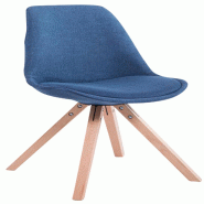 Décoshop26 - Chaise de salle à manger design scandinave en tissu bleu et pieds en bois clair forme carré 10_0003455 - bleu 3000251587807 Décoshop26 - Chaise de salle à manger design scandinave en tissu bleu et pieds en bois clair forme carré 10_0003455 - bleu 3000251587807