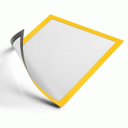 Durable Cadre d'information Duraframe Magnetic A4 jaune UE=5 pièces - jaune plastique 486904