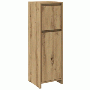Helloshop26 - Armoire de bain moderne 30 x 30 x 95 cm rangement spacieux finition élégante en bois d'ingénierie chêne artisanal 02_0050731 - Bois