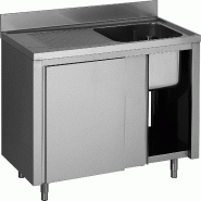 ITALCONCEPT L2G Plonge Placard Inox, 1 Bac  850mm x 1400mm x 700 mm - 3616350014474