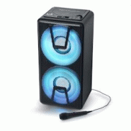 Muse Enceinte autonome à LED Party box portable avec lecteur CD + Micro - BT/CD/AUX/USB - 150W - 3701123994524 Muse Enceinte autonome à LED Party box portable avec lecteur CD + Micro - BT/CD/AUX/USB - 150W - 3701123994524