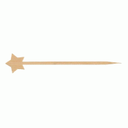 Pique étoile Bambou couleur naturelle 10cm - par 2000