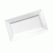 Plateau mélamine blanche 35,8x20,3x4cm - par 6