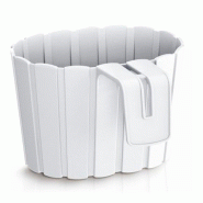 Prosperplast - Pot BOARDEE HOOK 2,2 L - 19,4x21,2x13 cm, blanc - blanc plastique polypropylène ZA3287