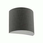 ROSSINI ILLUMINAZIONE Applique Vivien Avec Abat-Jour En Tissu Anthracite - Raccordement E27 Ip20 75W - Applique Élégante - Groupe Rossini - gris VIV ROSSINI ILLUMINAZIONE Applique Vivien Avec Abat-Jour En Tissu Anthracite - Raccordement E27 Ip20 75W - Applique Élégante - Groupe Rossini - gris VIV