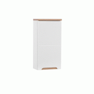 STELLAMEUBLES Meuble haut 1 porte 35 cm – Blanc – BALI WHITE - 3667335112883